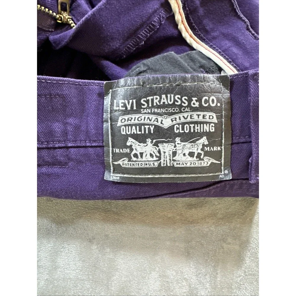 Levi’s Super Skinny 510 Purple Jeans Mens 31x32 4002 Mexico Original Black Label
